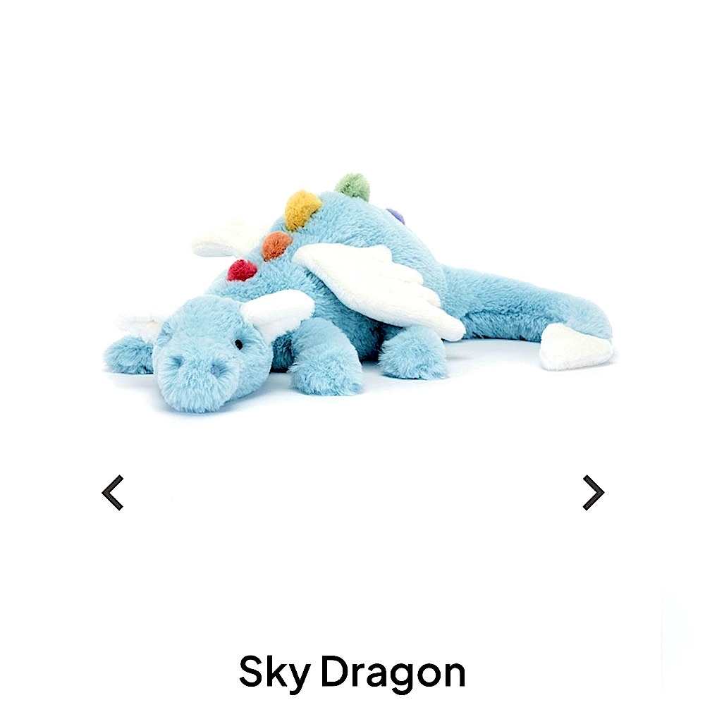 Jellycat Sky Dragon Large 20” NWT Sold out hard to find